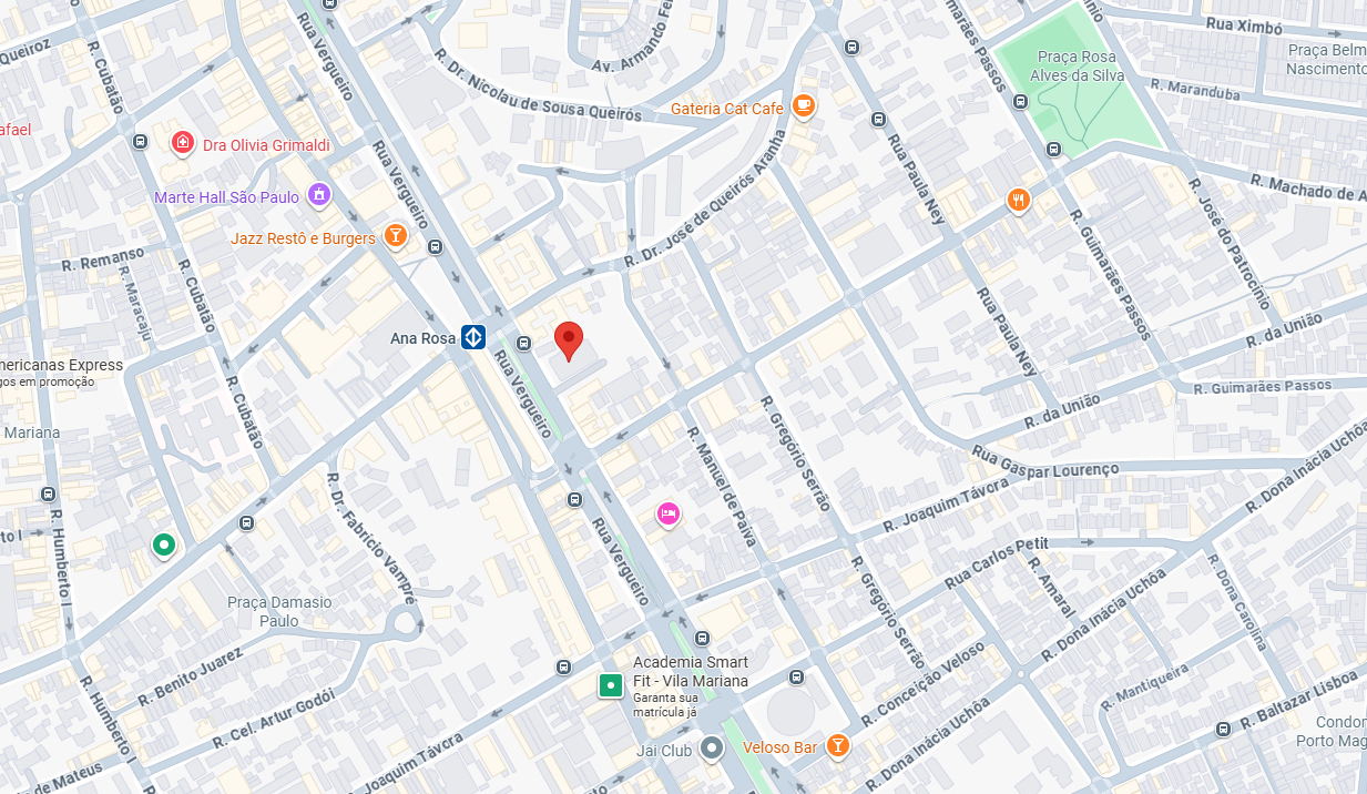 Mapa da localização WDoctors - Rua Vergueiro, 2253, Vila Mariana